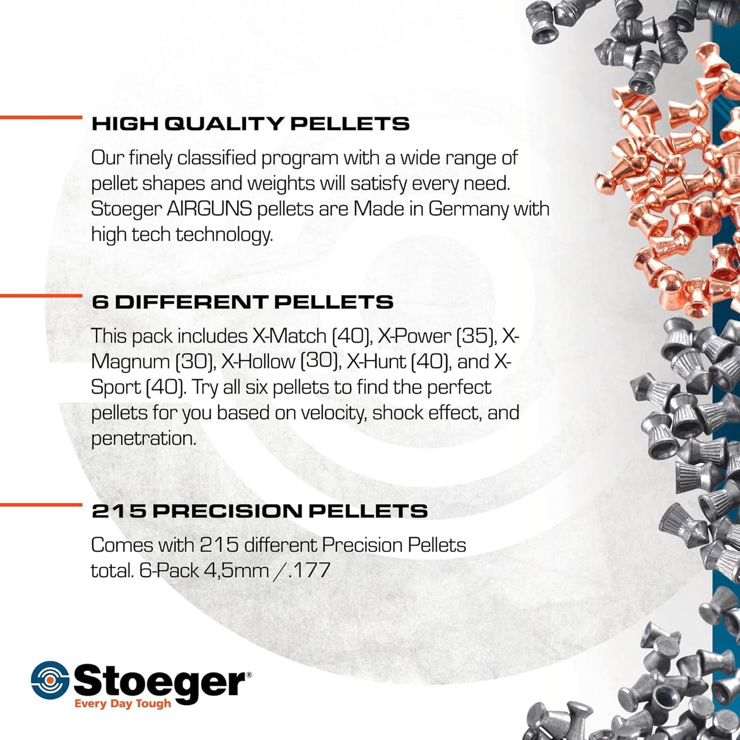Stoeger X-Series Pellets - for Practice and Precision Targets