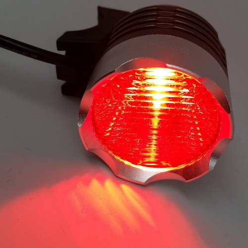 Bright Eyes 3-Pack Diffuser Lens Set (2 Clear, 1 Red) for 1200 Lumen Bike Lights