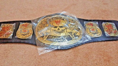 Smoking Skull Stone Cold Heavyweight Wrestling Championship Belt