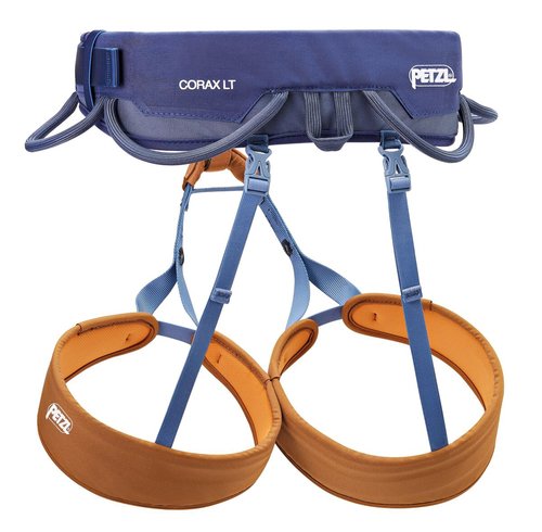 PETZL CORAX LT comfortable, durable harness for a variety of climbing objectives, XS, indigo blue