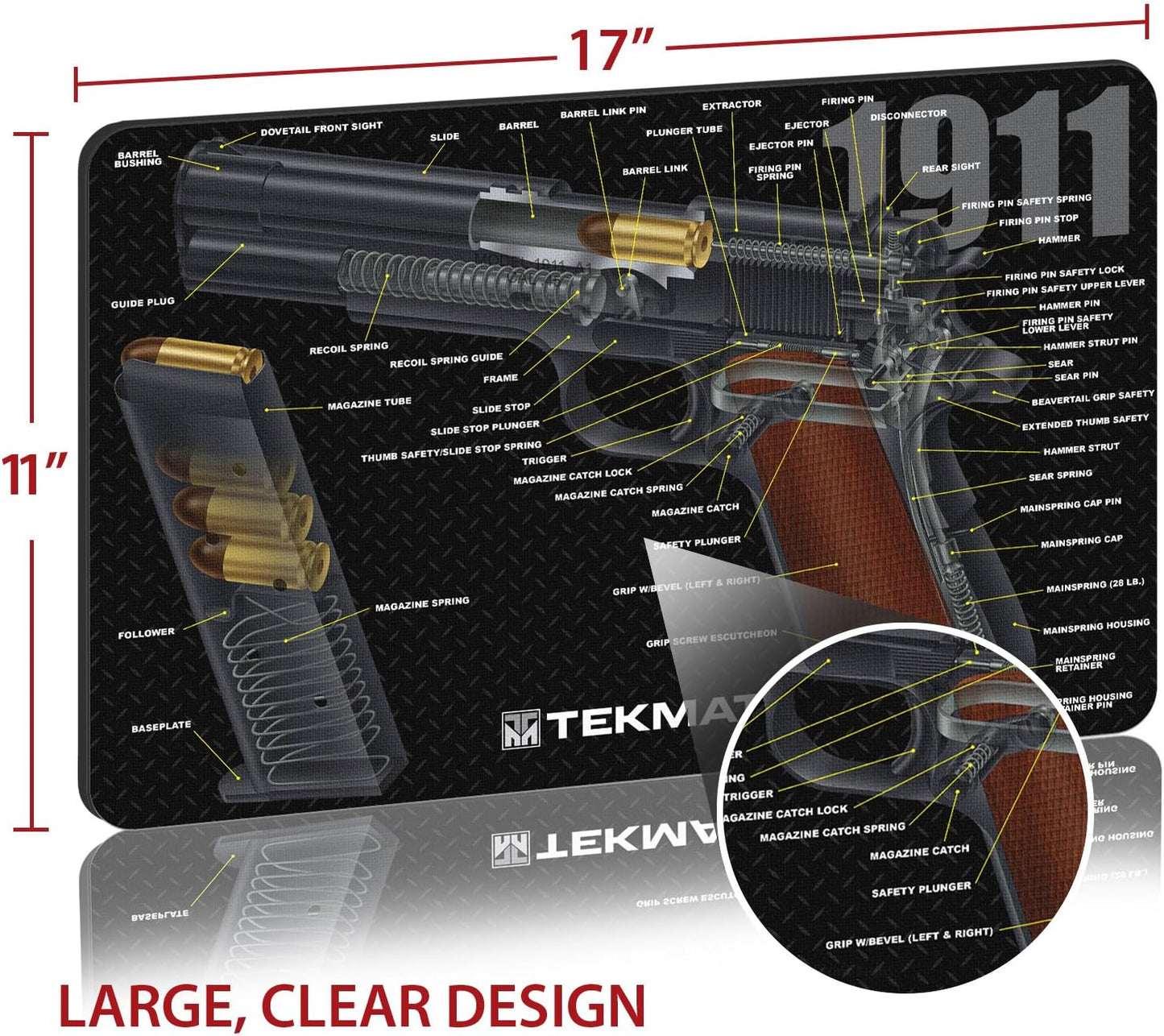 TekMatGun Cleaning Mat 1911