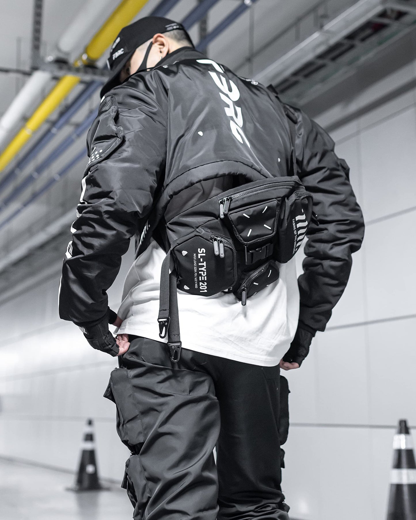 Fabric of the Universe Future Culture Cyberpunk Style Travel Bag Crossbody Backpack (SL-Type 201 Crossbody Bag)