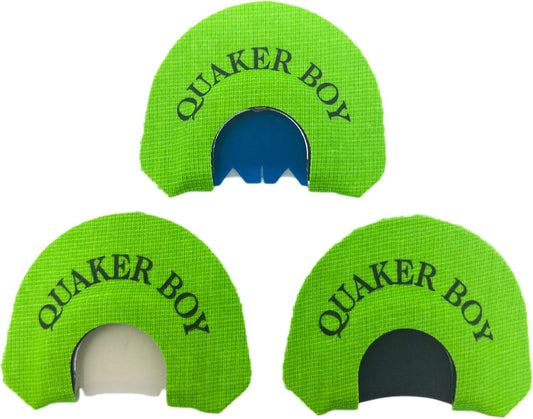 Quaker Boy SR 3 Pack Turkey Mouth Calls, Green