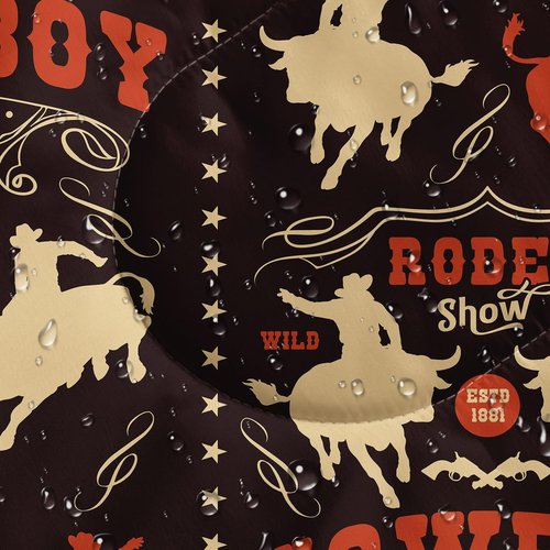 Smell Sunshine Kids Sleeping Bag for Boys Girls,Cowboy Print-Lightweight Warm Portable Outdoor Indoor-Waterproof Cold Weather Resistant Sleeping Bag for Camping Hiking(Cowboy)