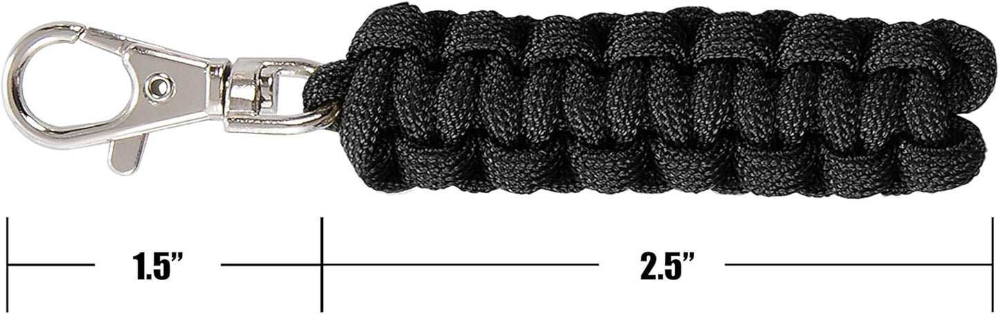 4 Pack Paracord Zipper Pulls for Backpacks, Tents, Trolley Cases, Traveling Cases, Jackets and Many Other Items That with Zippers