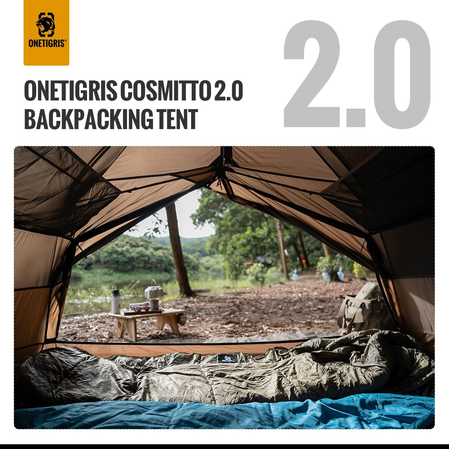 OneTigris Cosmitto Tent and 2 Person Footprint Combo