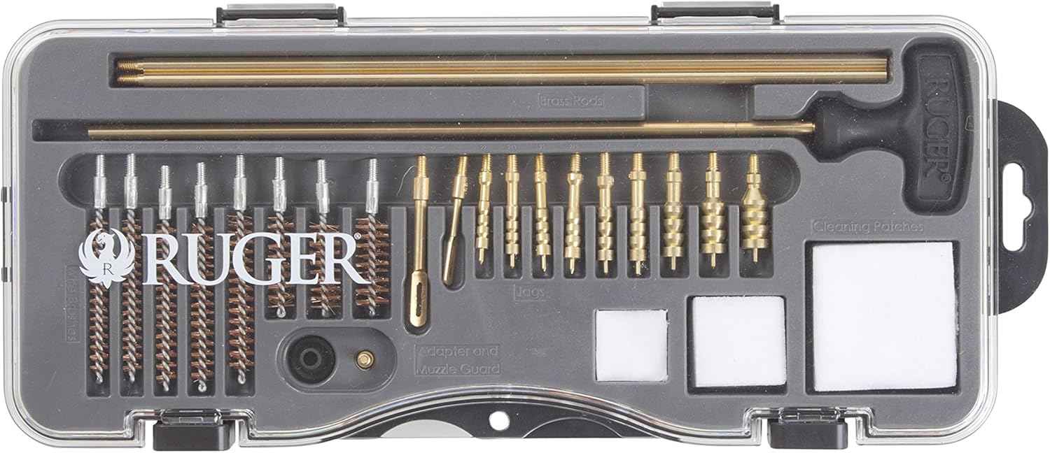 Ruger Gun Cleaning Kit with Case – All-in-One Firearm Maintenance for Handguns, Rifles & Shotguns