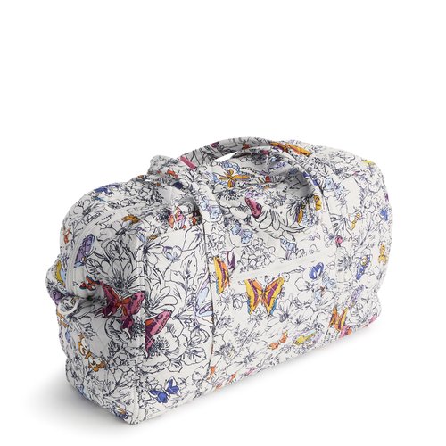Vera Bradley Women's Miramar Weekender Travel Bag - Premium Cotton, Wing + Bloom, One Size