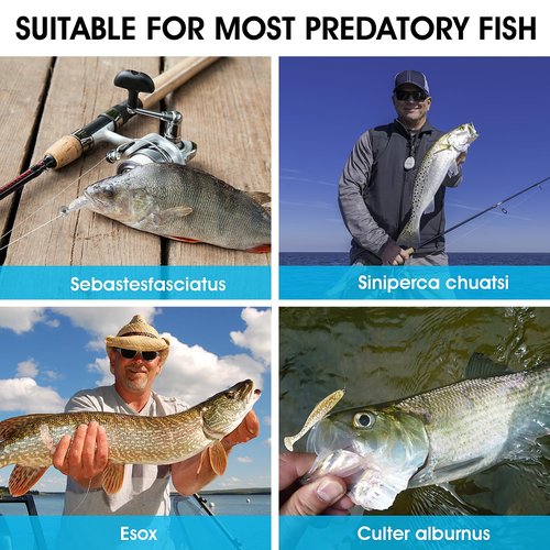 Cobee 26-Piece Soft Fishing Lures, Paddle Tail Swimbaits & Silicone Swim Baits for Trout, Crappie, Bass - Saltwater & Freshwater, 2.16 in/2.75 in/3.54 in 3 Sizes (Multicolor)