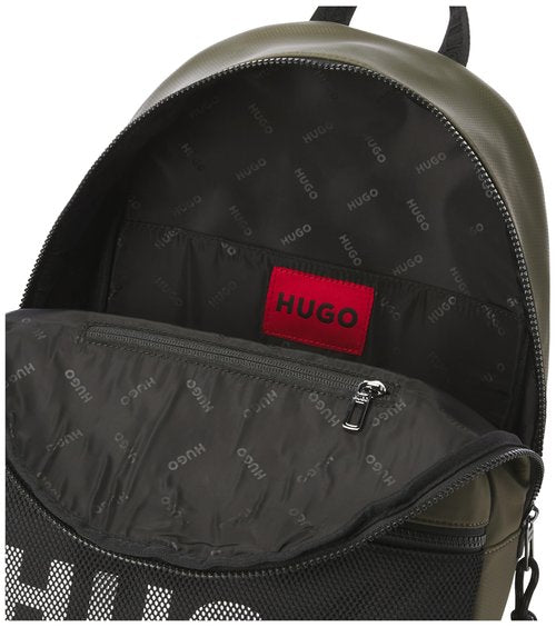 HUGO Mesh Logo Backpack, spinach green, PCE.