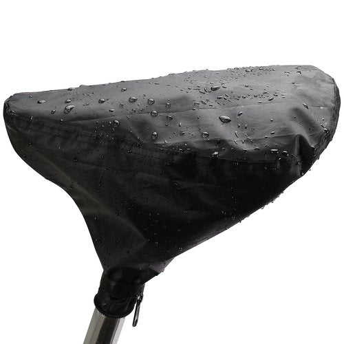 Xonhyicn Waterproof Bicycle Seat Cover Outdoor Rainproof Sunproof Dustproof Protective Cover Washable Saddle Cover for Women Men Urban Mountain Black