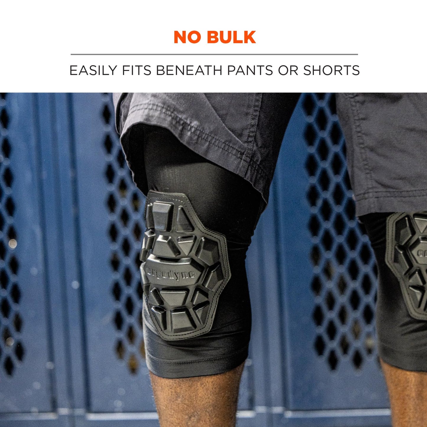 Ergodyne ProFlex 550 Padded Knee Sleeves - 3-Layer Foam Cap, Small/Medium (Pair)