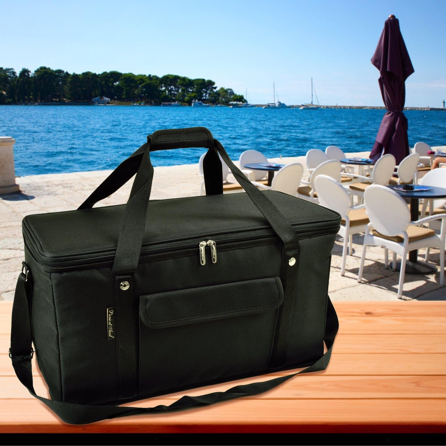 Picnic at Ascot 64 Can Capacity Heavy Duty Collapsible Leakproof Cooler- Designed & Quality Approved in The USA
