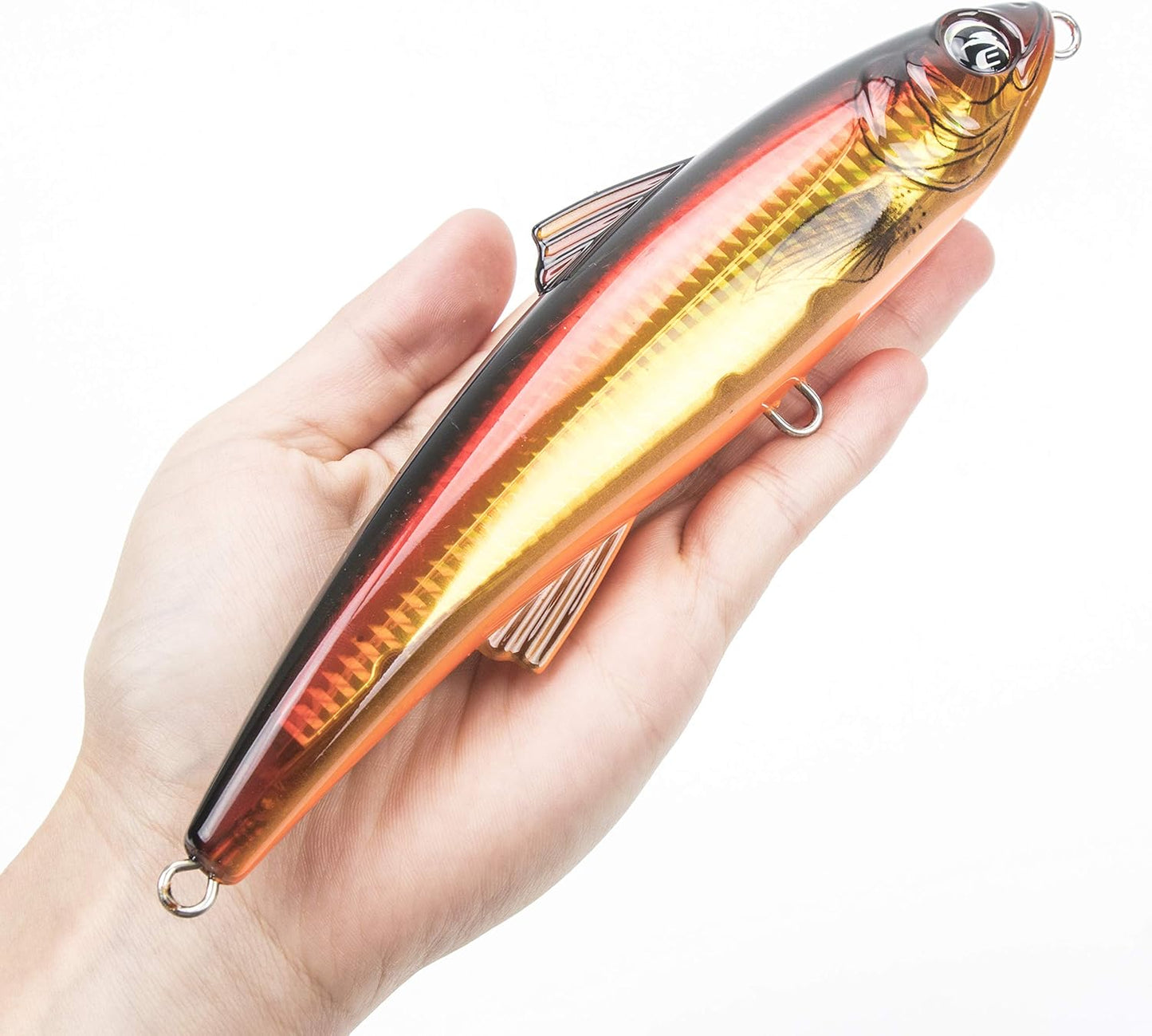 Hornet Saltwater Fishing Lure 2.9oz 7in Topwater Popper Hard Bait Floating Pencil Lure for Kingfish/Tuna/Mackerel/Marlin/Mahi Mahi Offshore Trolling Onshore Floating Crankbait