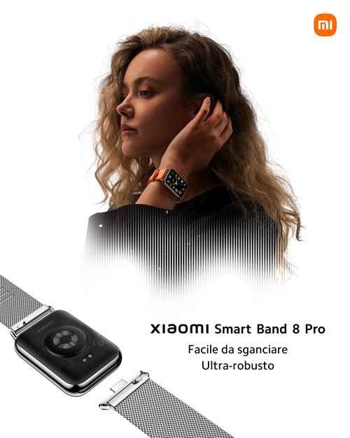 Xiaomi Smart Band 8 Pro Fitness Tracker, 1.74" AMOLED Display, Up to 20 Days Battery, 5ATM, Sleep and Heart Rate Monitoring, 150+ Training Modes, Pedometer, Black