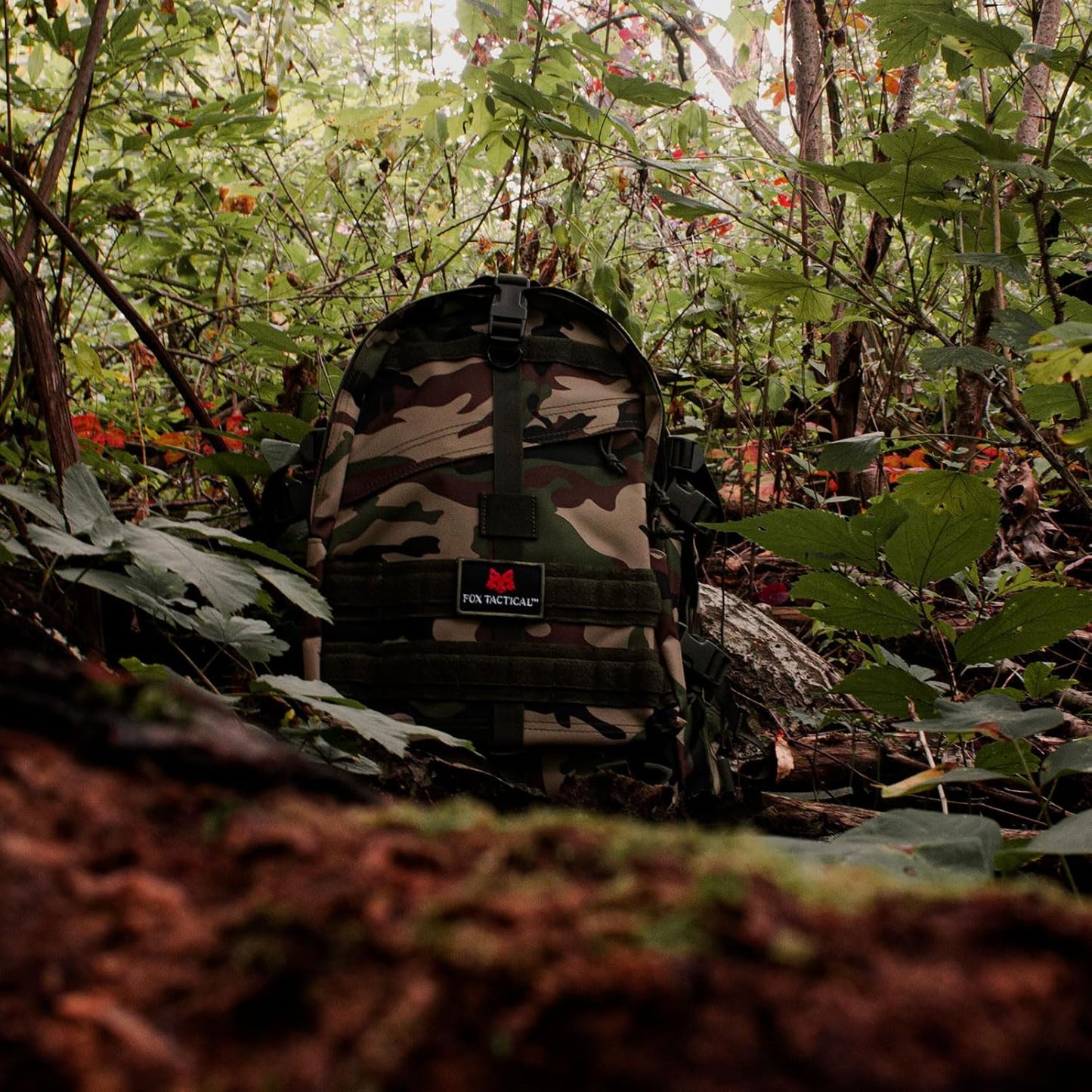 Fox Outdoor Products Large Transport Pack | 37L Tactical Backpack with Compression Straps, Hydration Pocket & Modular Webbing