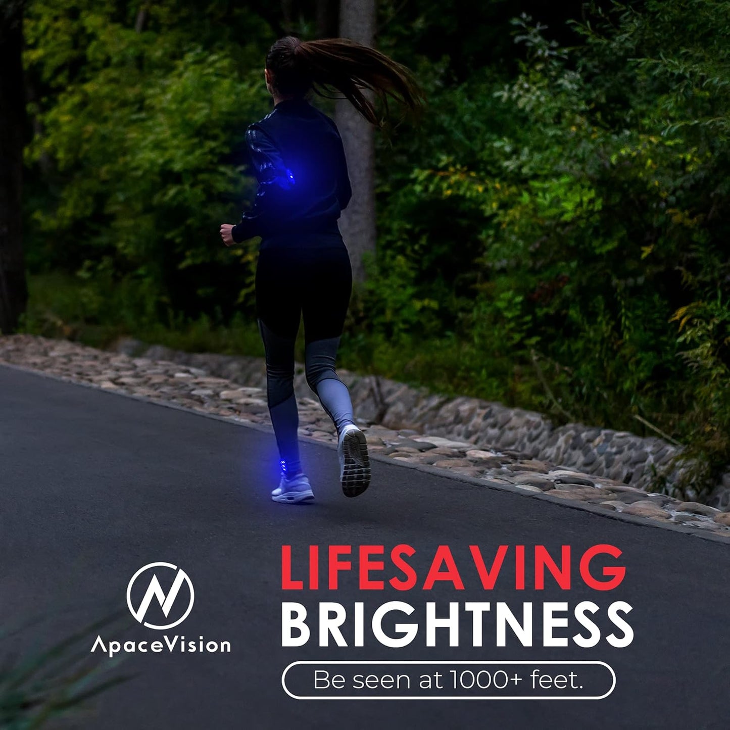 LED Safety Light (2 Pack) - Clip On Strobe/Running Lights for Runners, Dog, Bike, Walking, Boat, Kayak, Stroller and More - High Visibility Accessories for Your Reflective Gear, Bicycle