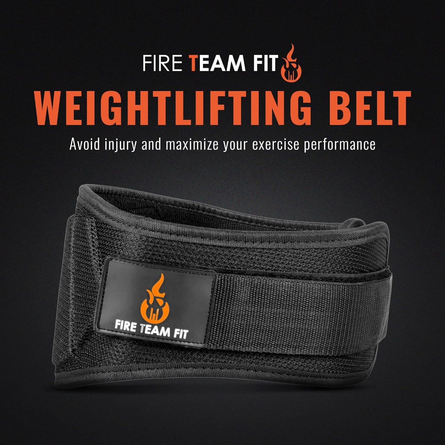 Weight Lifting Belt for Men and Women, 6 Inch, Bodybuilding & Fitness Back Support for Cross Training Workout, Squats, Lunges