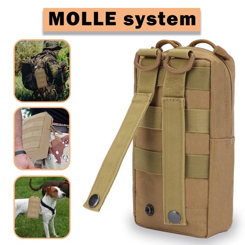Phoking 2 Pack Molle Pouch Versatile Tactical EDC Pouches Molle Compact Organizer Water-Resistant Utility Pouch