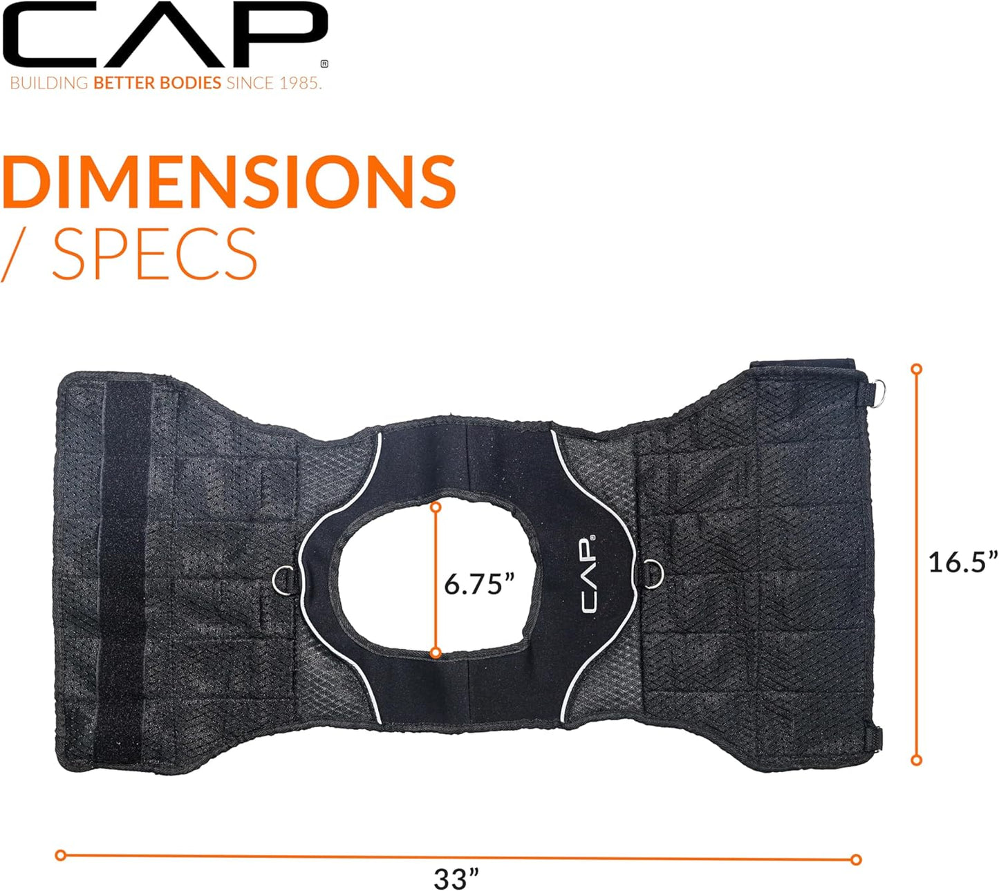 Adjustable Weighted Vest by CAP Barbell | Custom Fit for Enhanced Workouts