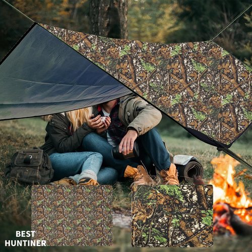 BESTHUNTINER Heavy Duty Survival Blanket -Multifunctional Reflective Tarp Thermal Blanket - 60" x 83" Waterproof Sandproof for Camping Hiking Outdoors Multifunctional Emergency Blanket