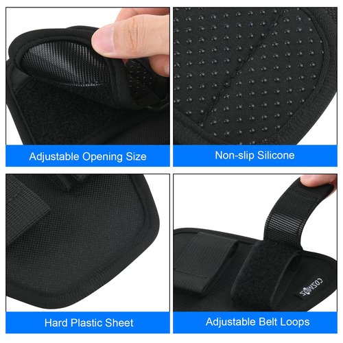 Cosmos Fishing Net Holster - Adjustable Belt-Mounted Fish Landing Net Holder for Fishing Gear & Racket, Hands Free Waist Holder for Dip Netting Accessory