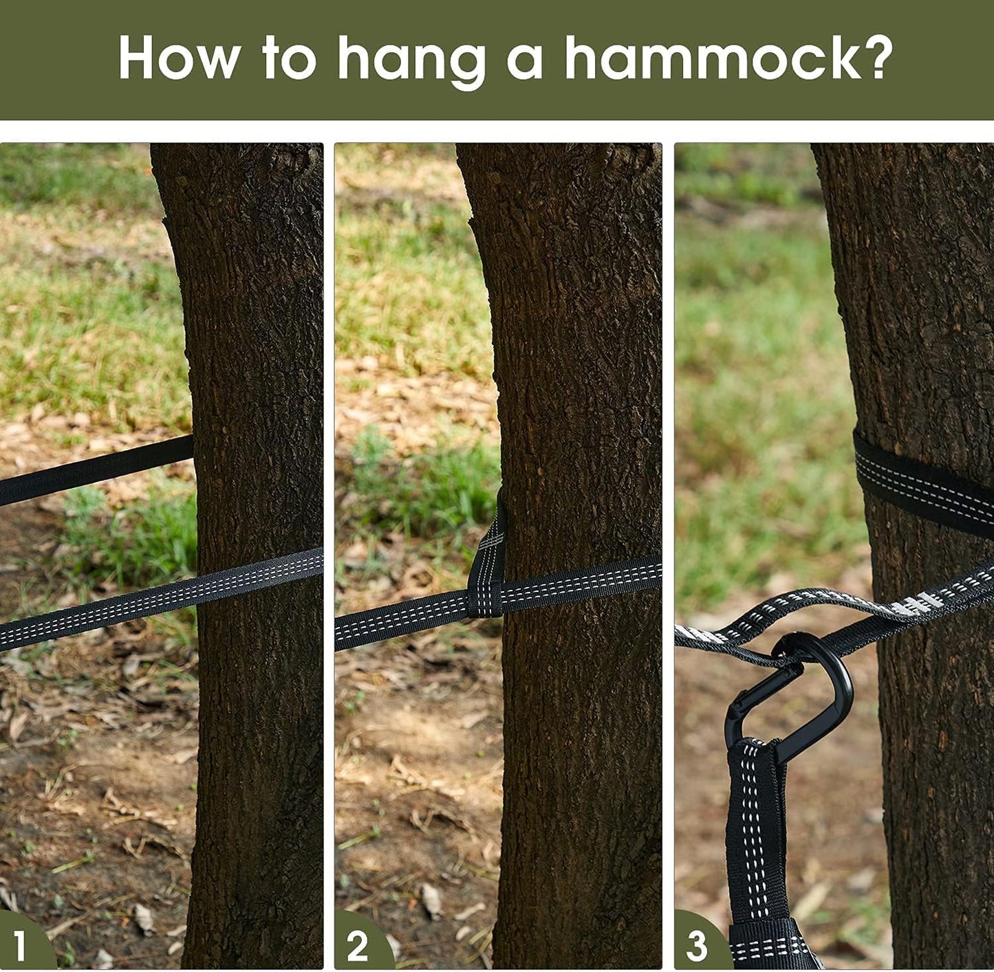 G4Free Large Camping Hammock with Mosquito Net 2 Person Pop-up Parachute Lightweight Hanging Hammocks Tree Straps Swing Bed for Outdoor Backpacking Backyard Hiking