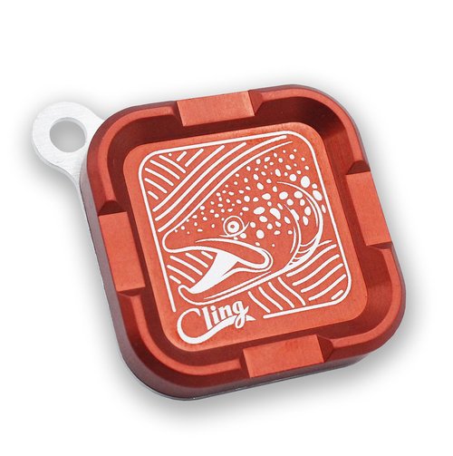 Cling Fishing Products Mag Grab® Mini - Magnetic Fly Patch (Brown Town, Orange)