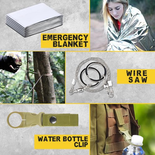Gifts For Men Him Dad Husband, 28-In-1-Survival Kits, Men'S Gifts Survival Gear, Stocking Stuffers For Men Christmas Birthday Gifts, Unique Cool Gadgets Gifts For Camping, Hiking, Hunting (15-IN-1)