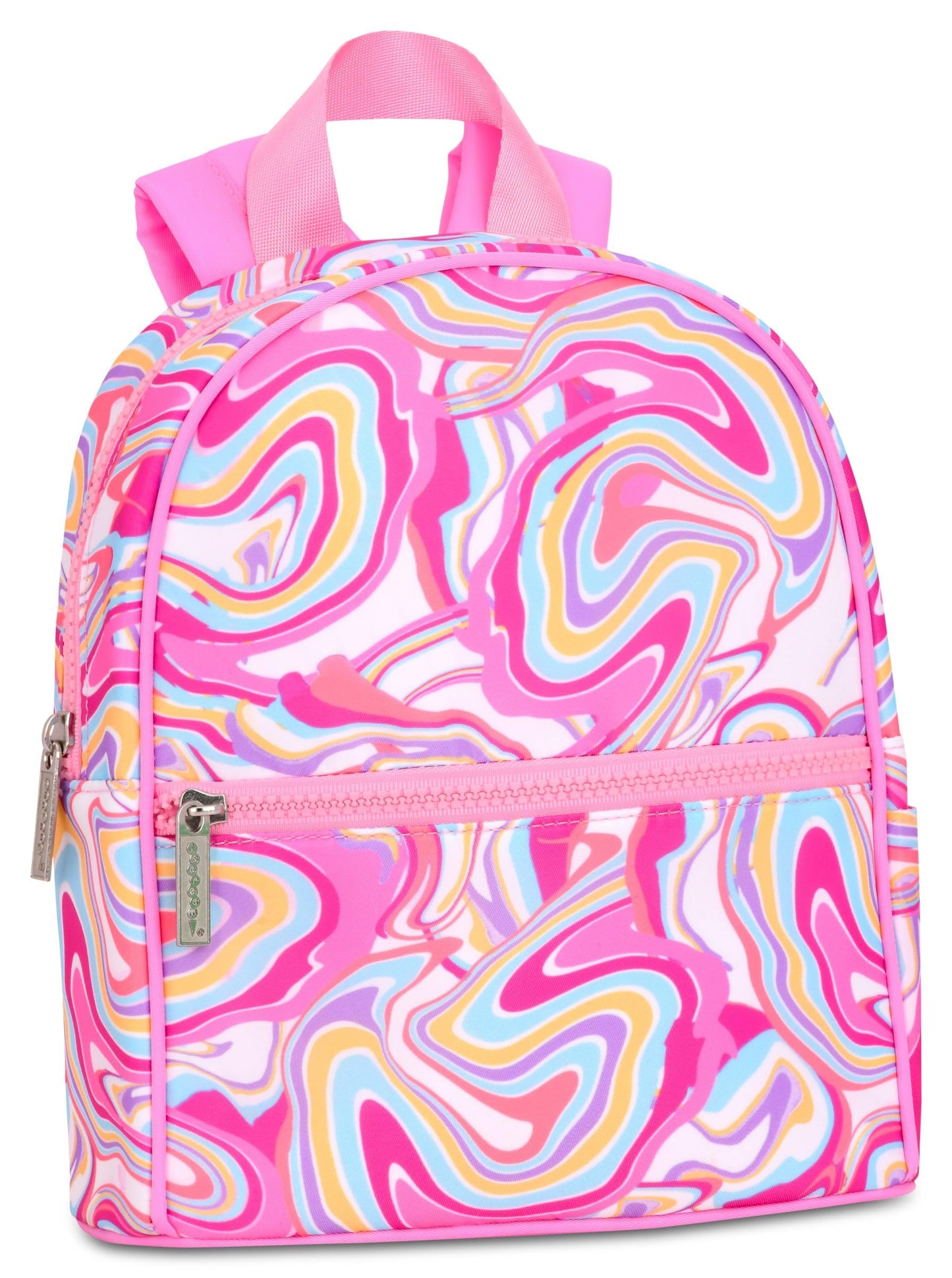 iscream Mini Classic Style 10" x 8" Backpack for Fun and Travel - Groovy Swirl