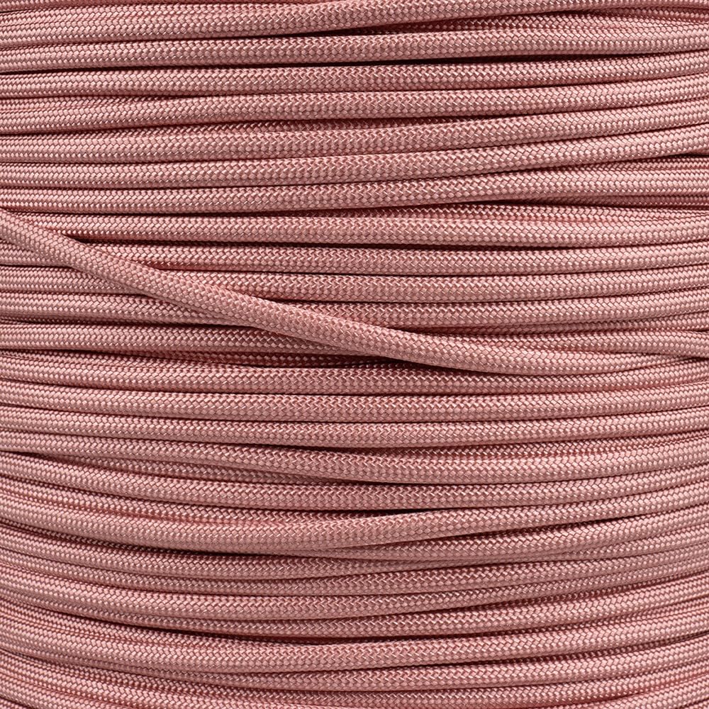 Paracord Planet Pink 550 Paracord – 7 Strand Type III Paracord for Camping, Crafting, Utility & More! – Rose Gold (100 ft)