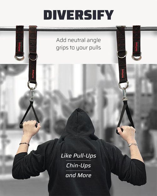 THEFITGUY Belt for Pulling & Cable Attachments Gym Straps Bundle
