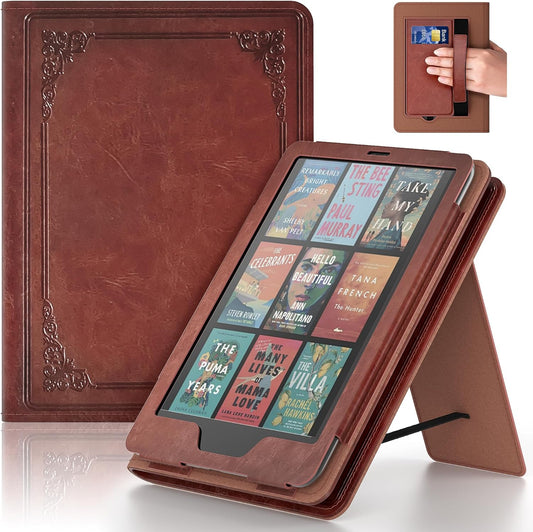 Lainergie Ebook Case with Stand and Hand Strap,Incompatible Alcatel TCL, Light Purple
