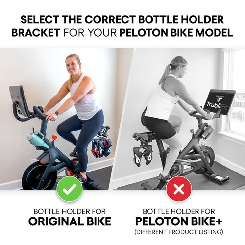 XL Replacement Bottle Holders for Original Peloton Bike with Mounting Bracket, Solid All-Black Metal Design, Direct Replacement Mount - Fits YETI + Nalgene + Hydro Flask