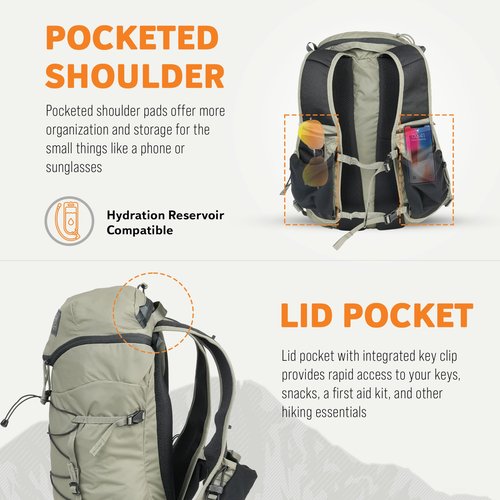 Mystery Ranch Gallagator 15 Backpack – Weather Resistant Travel Bag with Sternum Strap – Twig, 15L, S/M