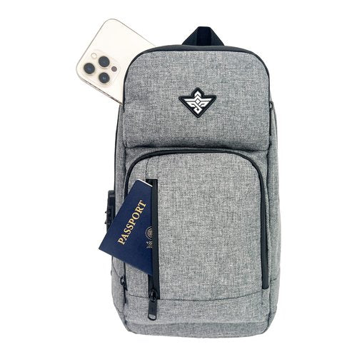 Erozul Equinox Sling Backpack Anti Theft Combination Lock Chest Shoulder Bag Waterproof Crossbody Casual Daypack (Graphite)