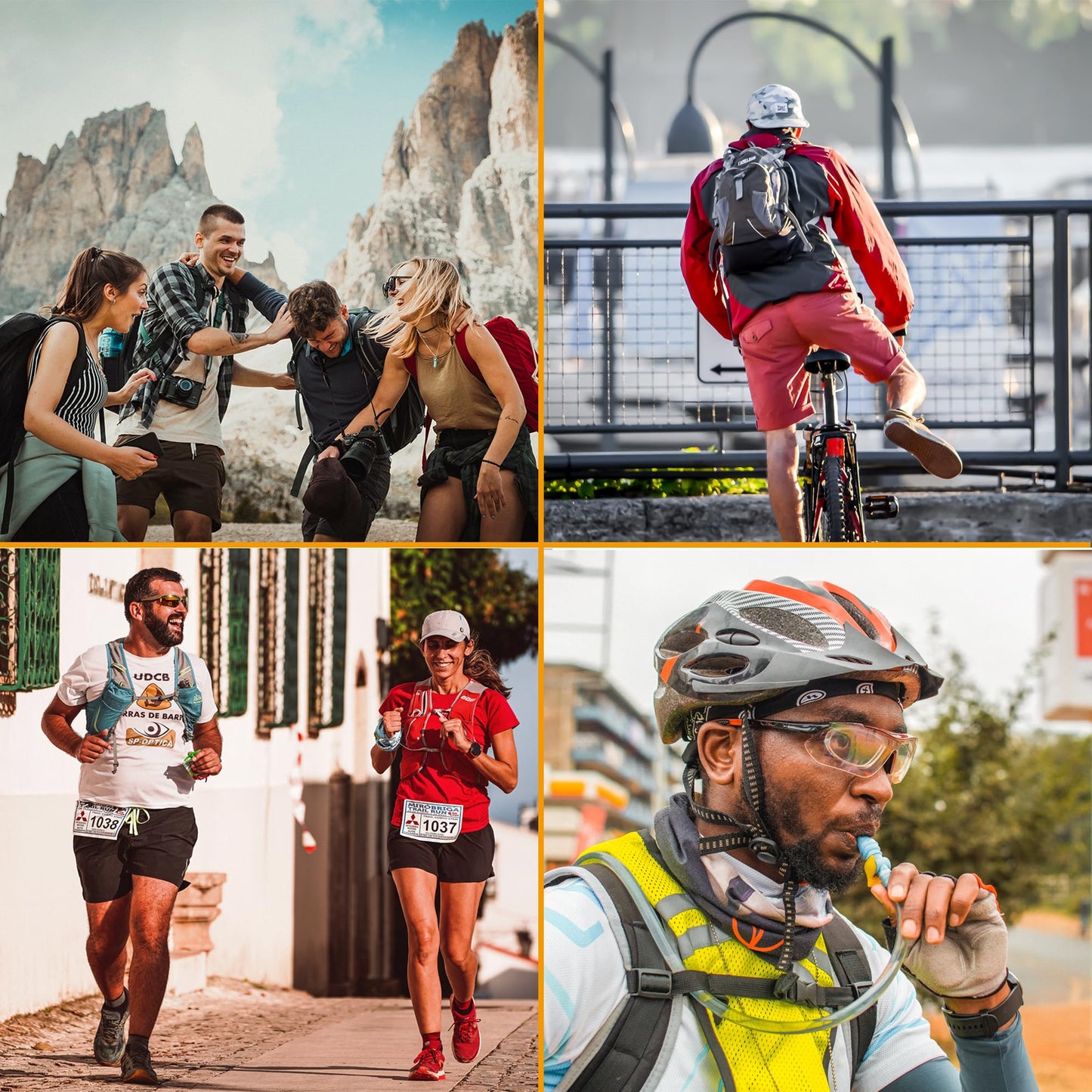 J.CARP Hydration Bladder 2 Liter Leak Proof Water Reservoir, Water Pouch Hydration Pack Replacement for Cycling, Hiking, Camping, Hunting, Running Black