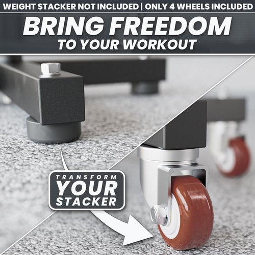 Synergee Olympic Weight Plate Rack Wheels