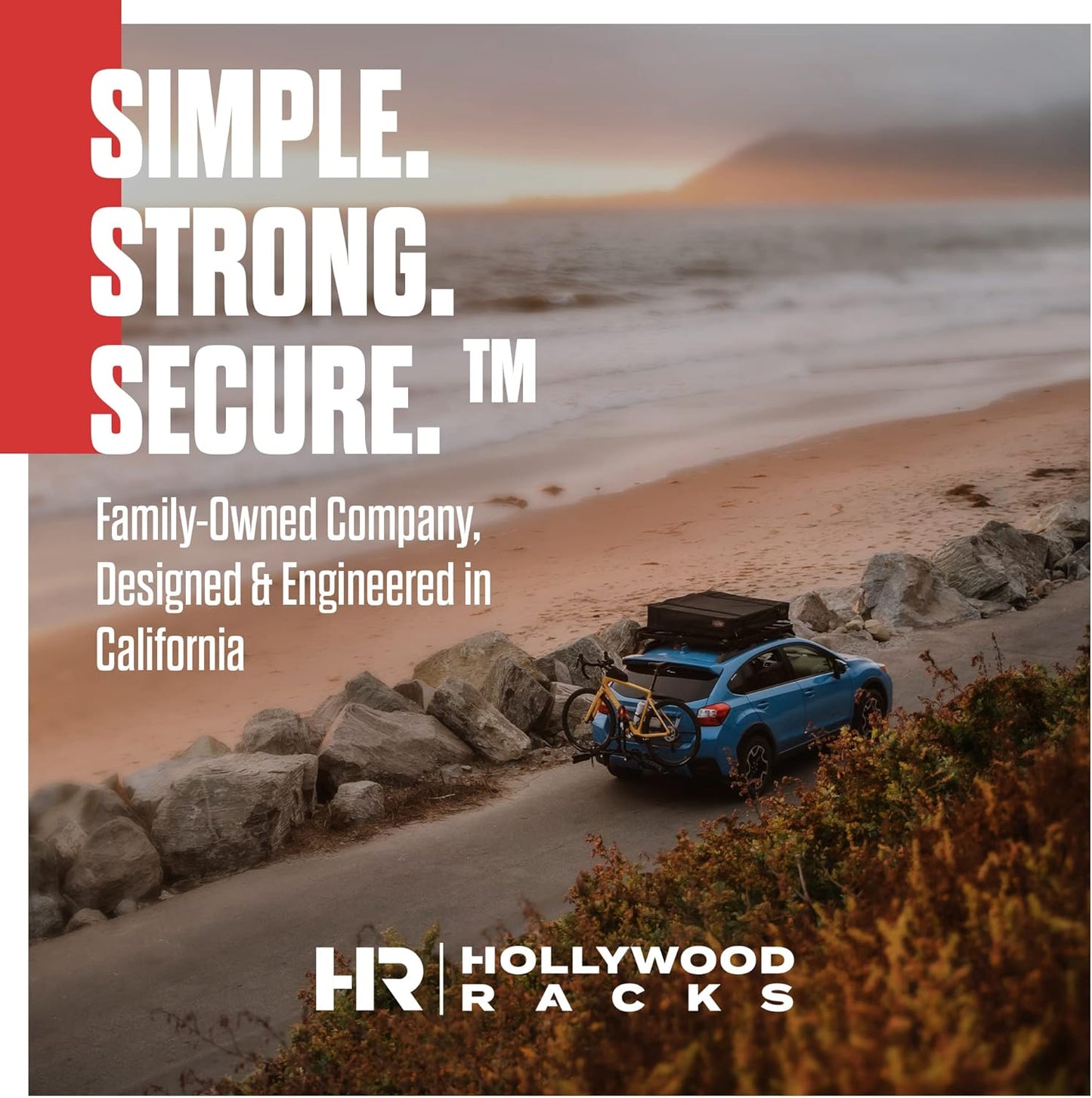 Hollywood Racks Destination 4 Hitch Bike Rack, Lightweight, Black - Platform Style Bike Rack for Car Carries up to 4 Bikes for Safe, Secure Transport - Fits Most Bike Styles, Sizes and Models