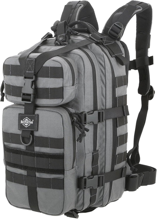 MAXPEDITION Falcon-II Backpack (Wolf Gray) 23L Tactical Backpack, Survival Pack, Bug Out Bag, MOLLE Compatible Go Bag Optimized for EDC & Military, 0513W