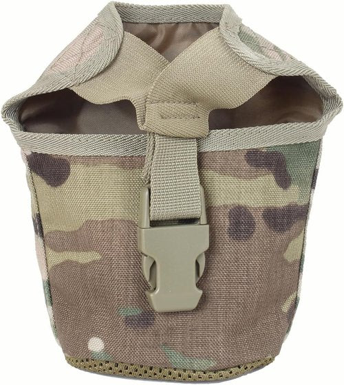 1 Quart MOLLE Canteen Pouch - Essential Hydration Accessory for Camping & Outdoor, MultiCam