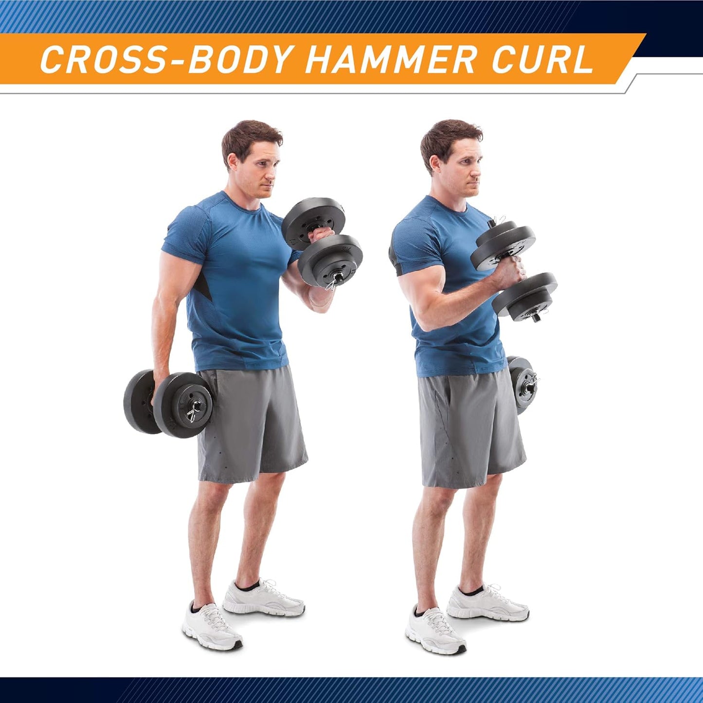 Adjustable 40 lbs Dumbbell Set with Collars for Home Gym - Strength Training & Bodybuilding