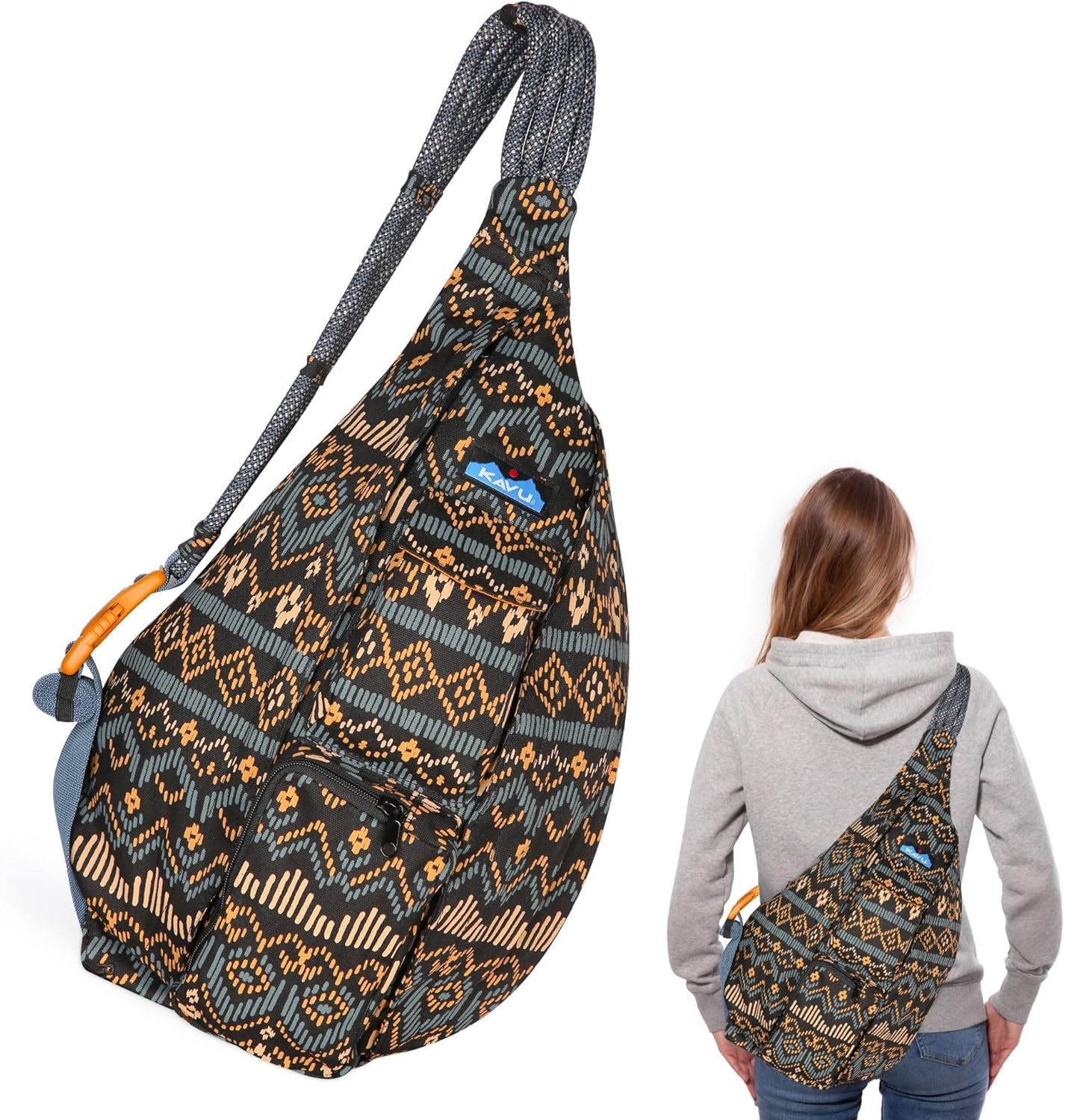 KAVU Rope Bag - Sling Pack for Hiking, Camping, and Commuting