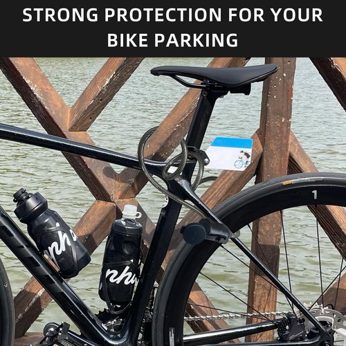 KENRONE Bike Lock,Keyless Anti-Theft Bicycle Cable Lock with 59 inches Waterproof Cable and Mounting Bracket (Combination)