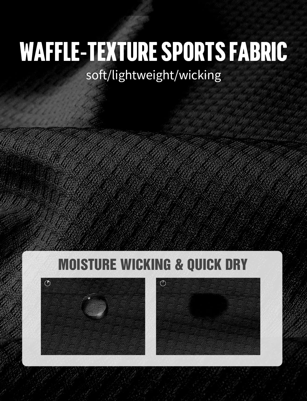 Athletic Shirts for Men Dry Fit (Black,XL)