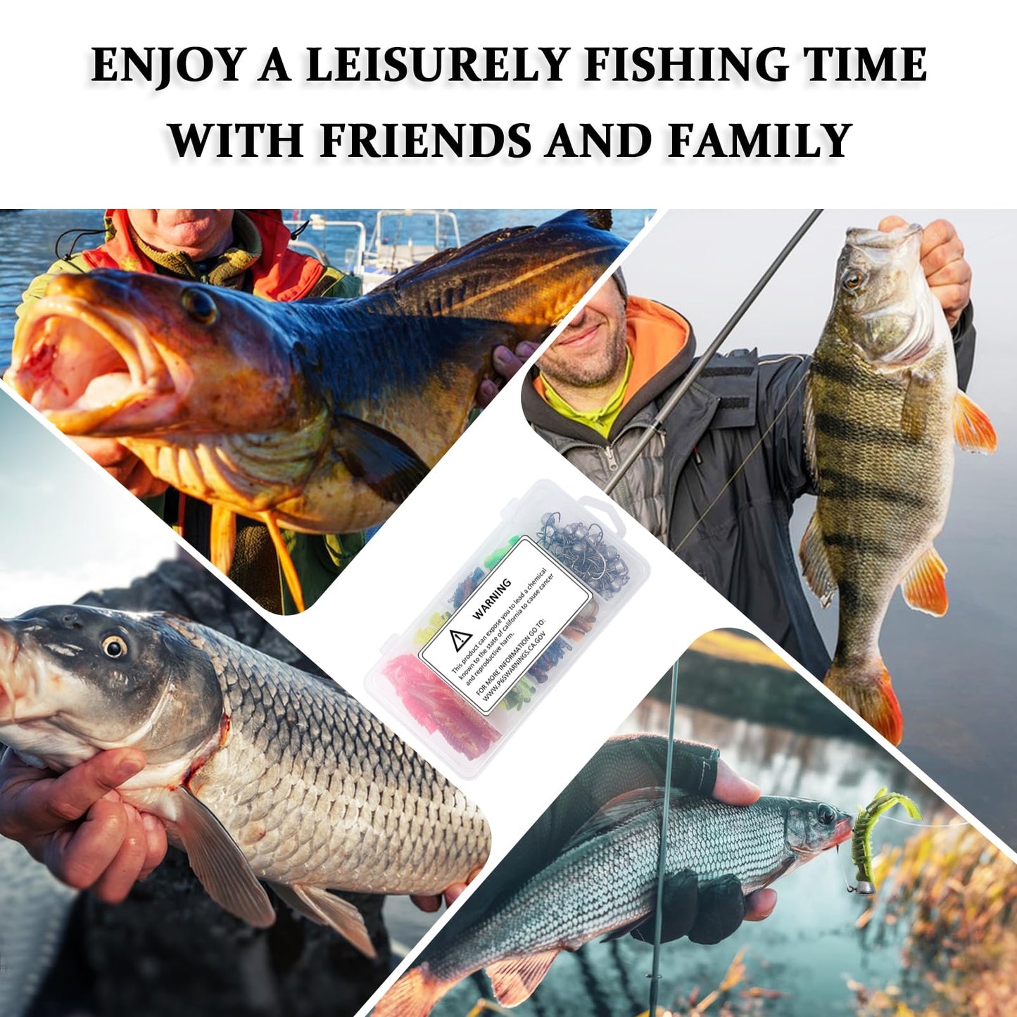 FREE FISHER 71Pcs Ned Rig Jig Heads with Hellgrammite Soft Plastic Fishing Lures Kit, Mushroom Head Ned Rig Super Realistic Soft Plastic Lures for Bass Trout Pike Walleye Crappie Saltwater Freshwater