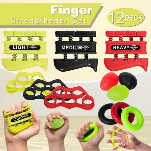 DICYWUDI Grip Strength Trainer, Finger Strength Trainer for Grip Strength Training for Fingers, Wrists, and Hands for Home, Office, Gym, Climbing, Athletes, Musicians, and Therapy