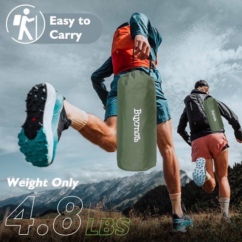 Buymoth Ultralight Folding Tent Camping Cot Bed Lightweight Backpacking Cot Without Tools Hiking Cot Portable Camping Bed for Adults Camping Hiking, Travel, Home, Army Green