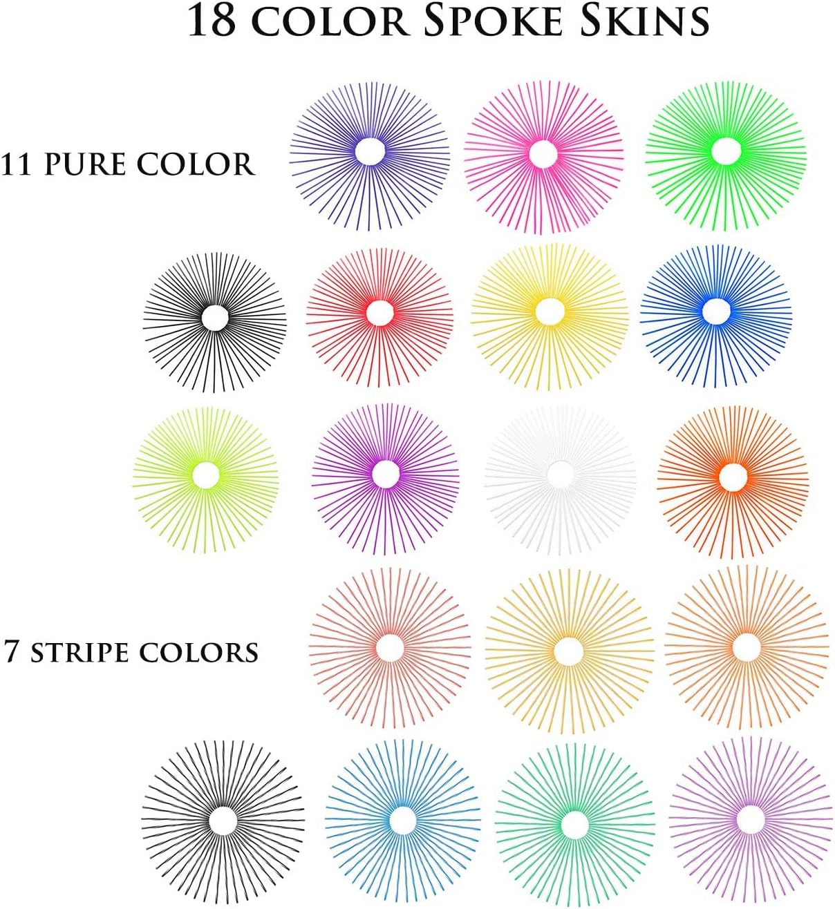 72Pcs Universal Spoke Skins Covers，Wheel Spoke Wraps Skins Pipe Trim Decoration Protector For Motorcycle Dirt Bike Yamaha Honda BMW Suzuki Kawasaki(Pink)