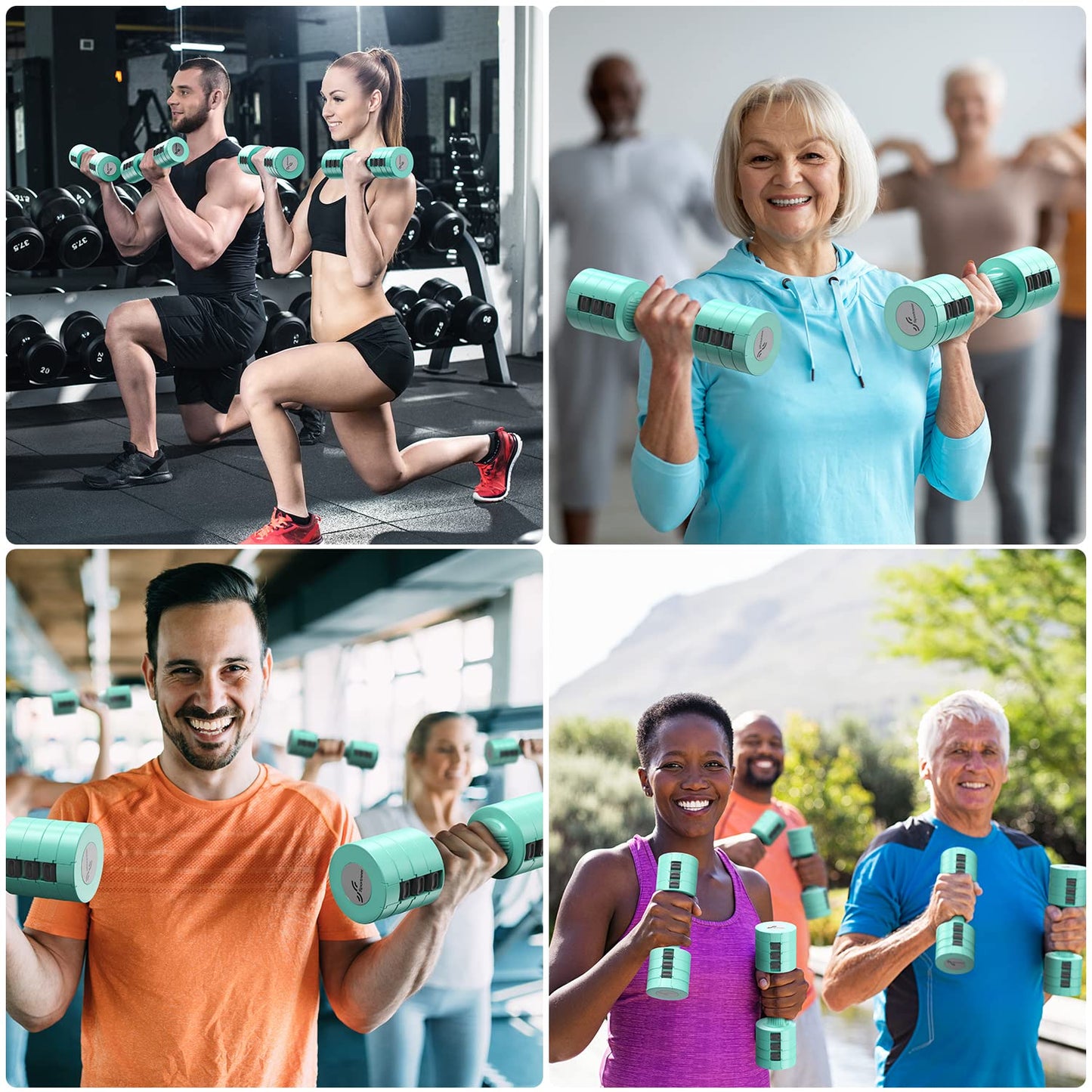 Ankle Weights with Adjustable Dumbbells Weights Set